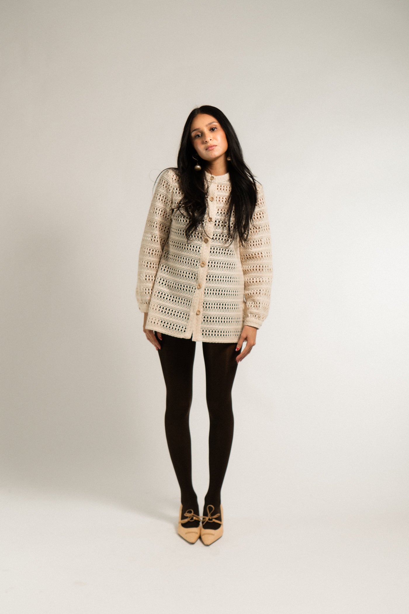 Vintage Crochet Cardigan Jacket