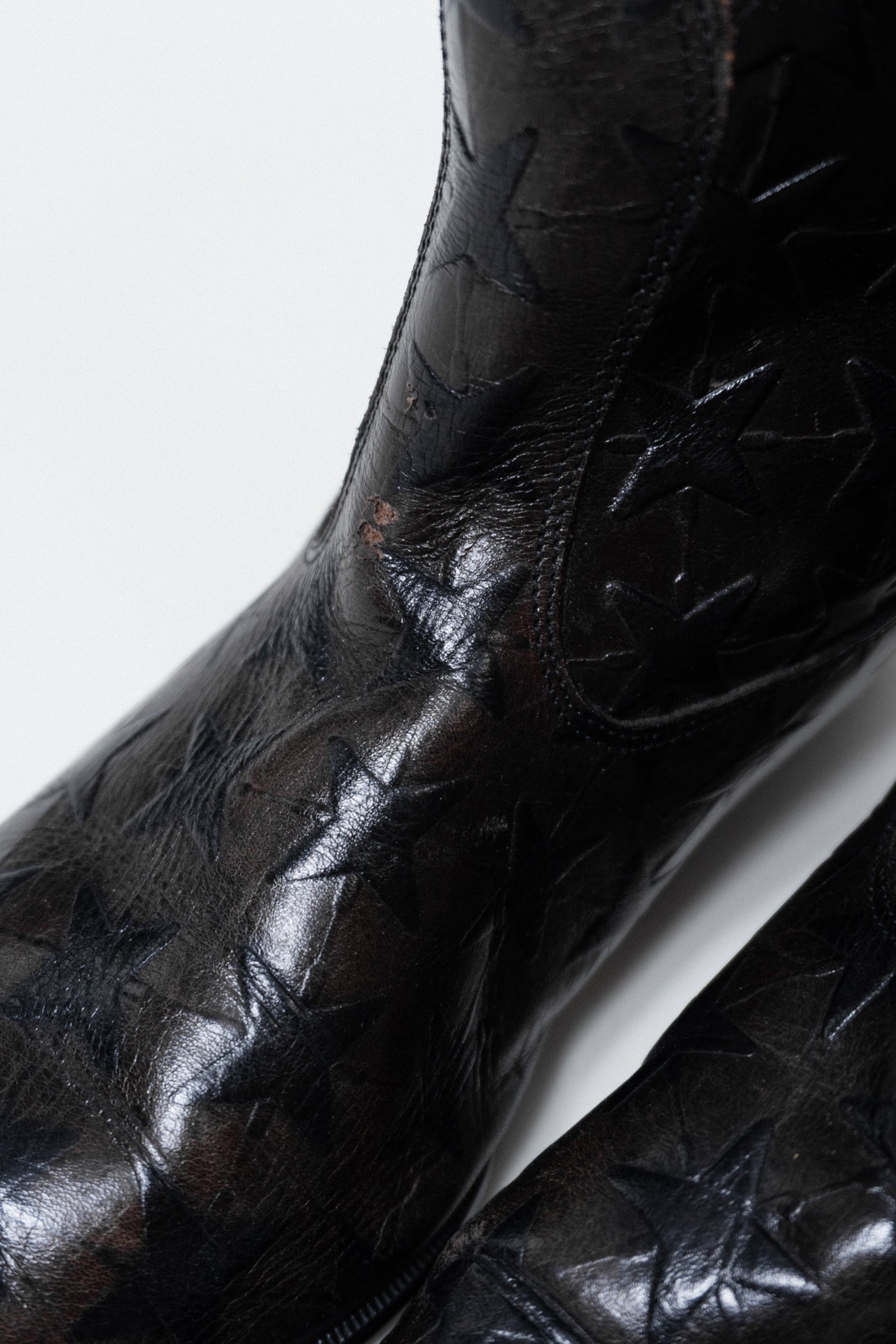 RARE Vintage Italian Leather Star Boots