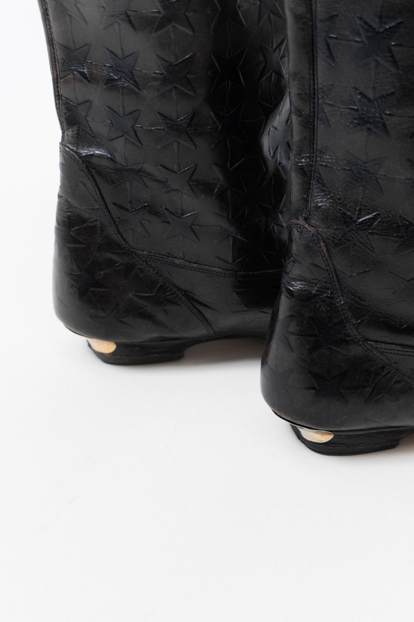 RARE Vintage Italian Leather Star Boots