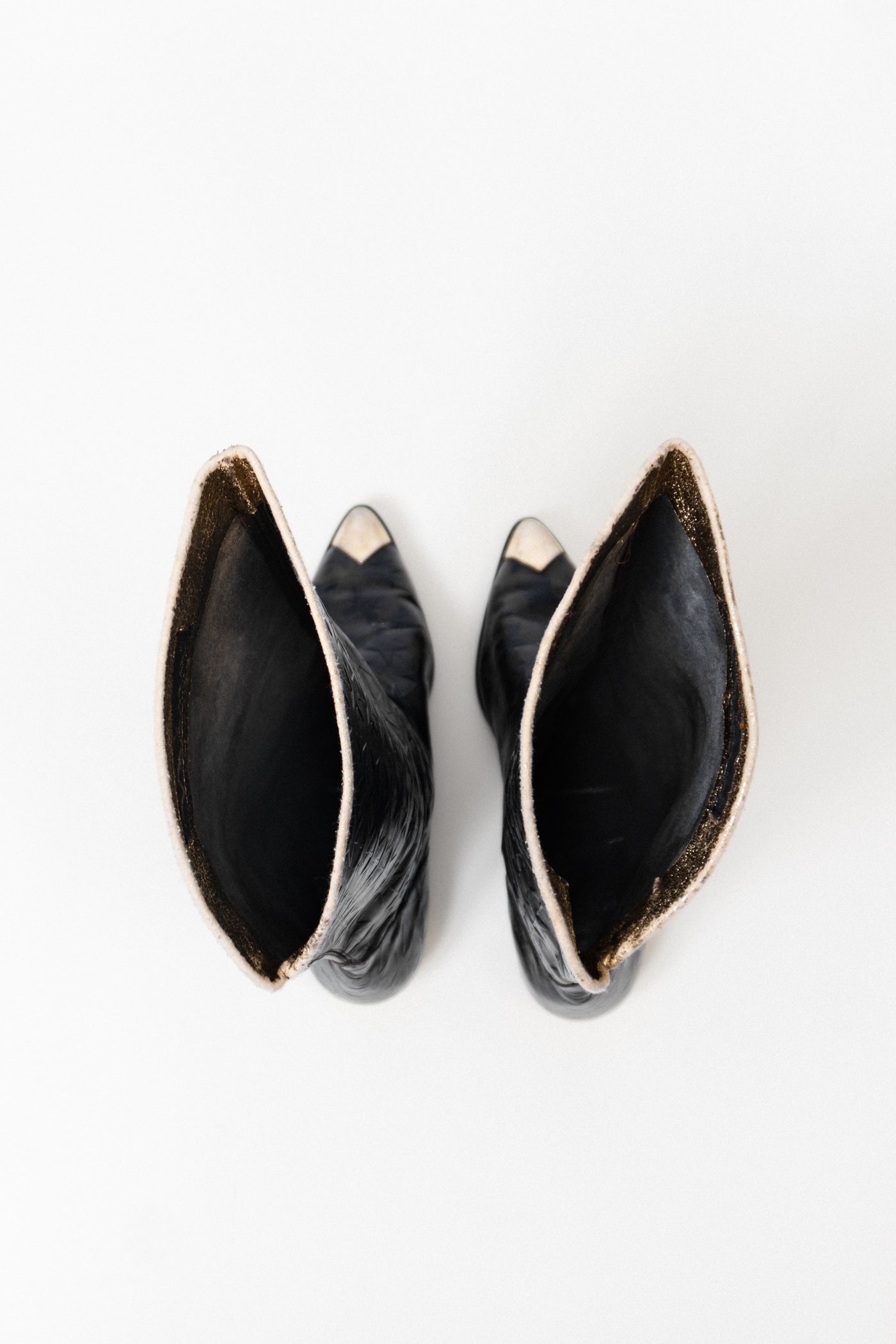 RARE Vintage Italian Leather Star Boots