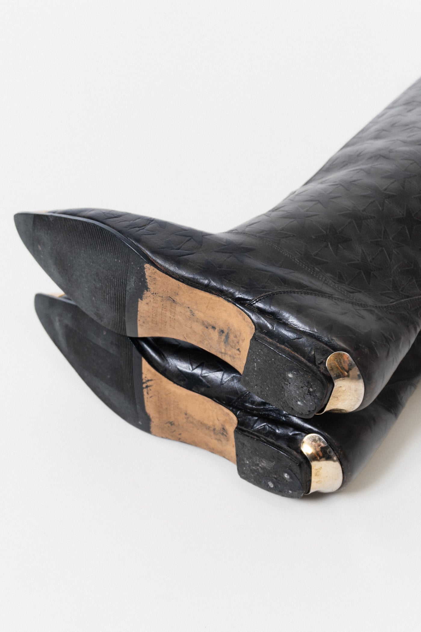 RARE Vintage Italian Leather Star Boots