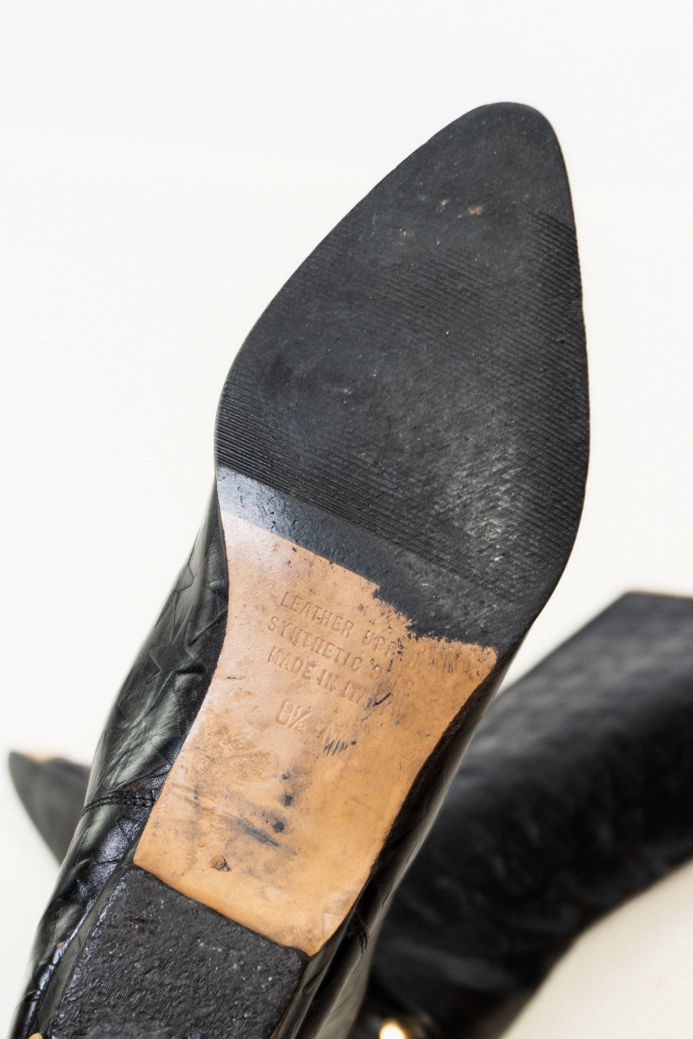 RARE Vintage Italian Leather Star Boots