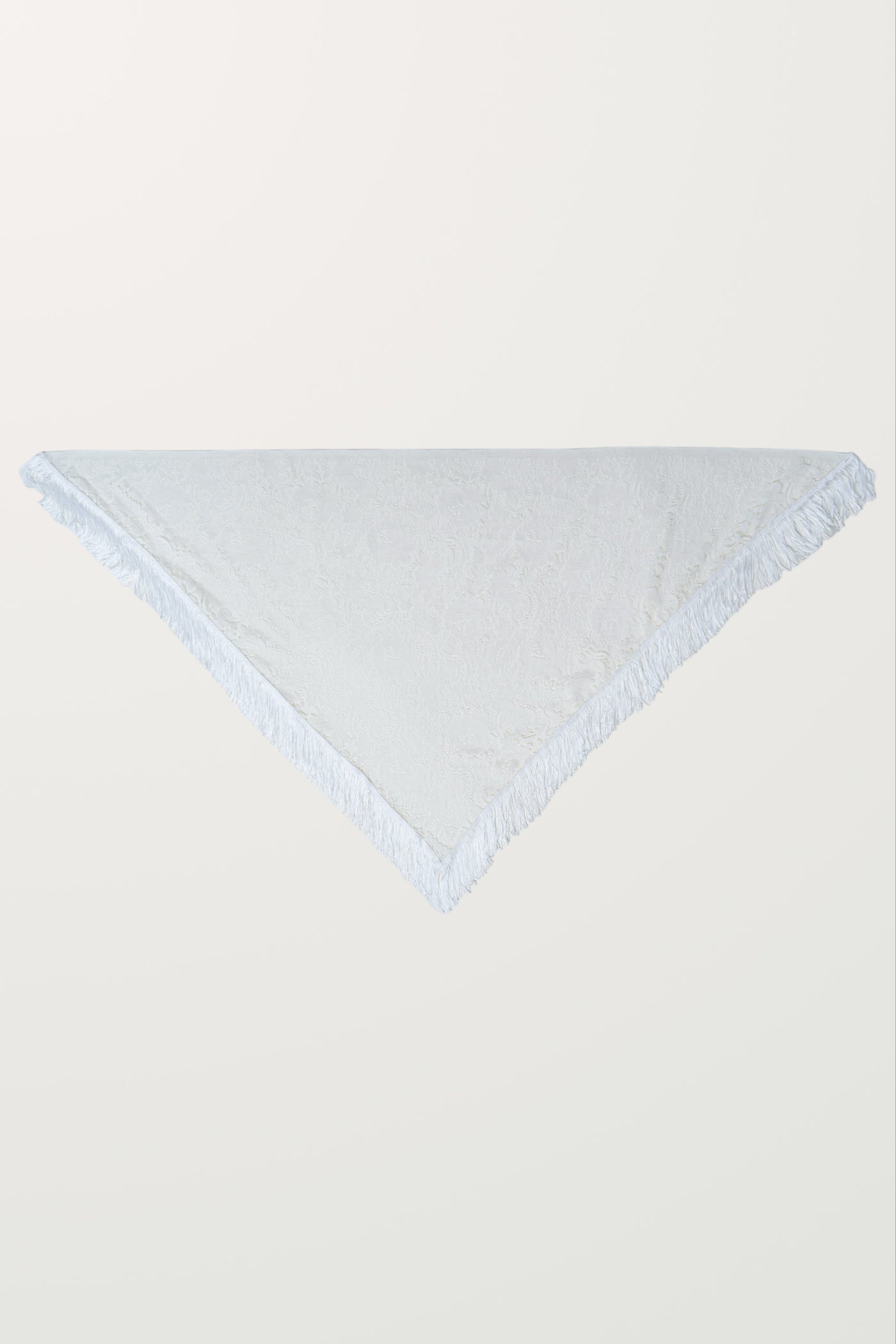 Vintage Lace Fringe Shawl