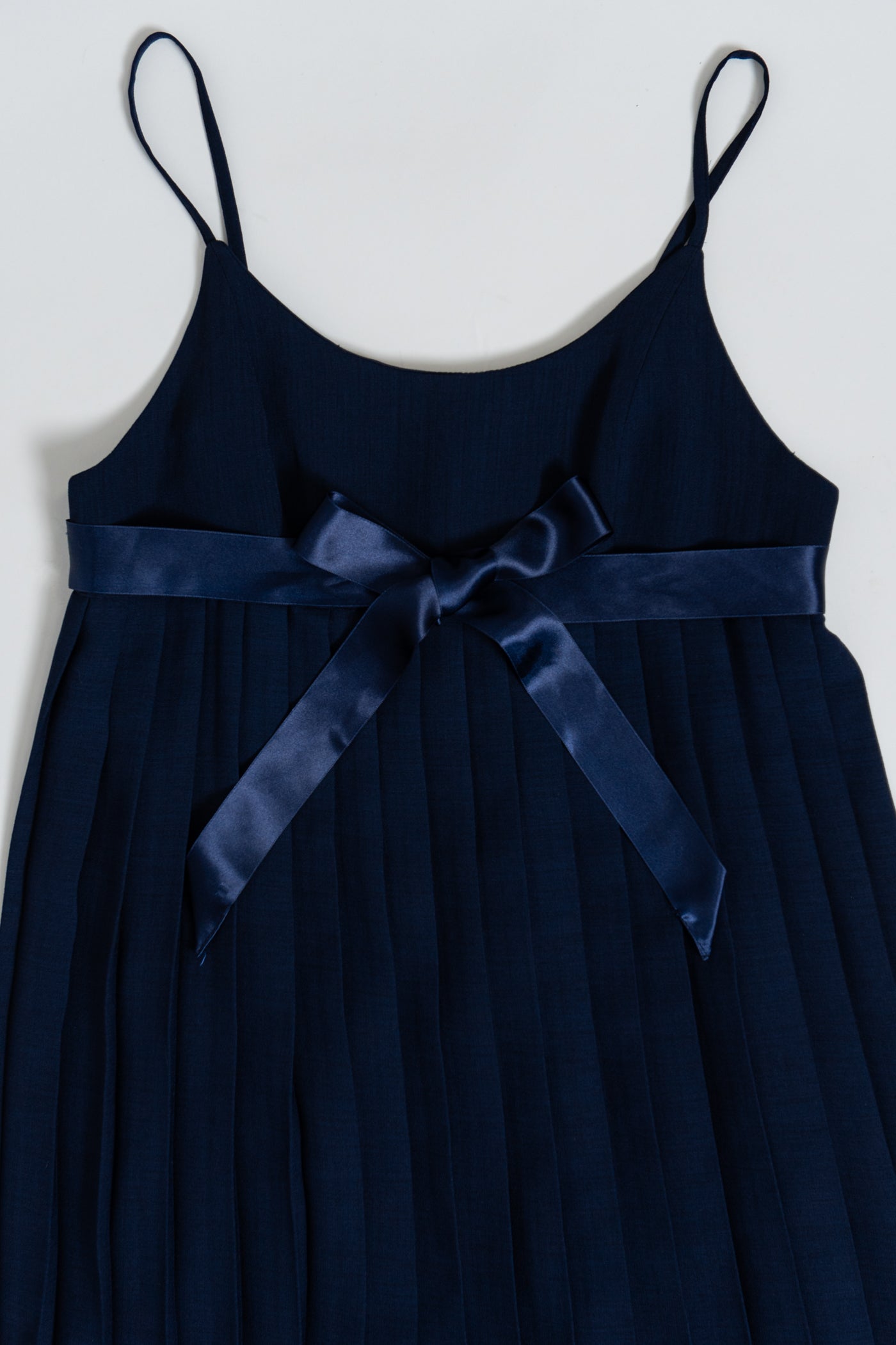 Vintage Navy Parisian Pleated Dress