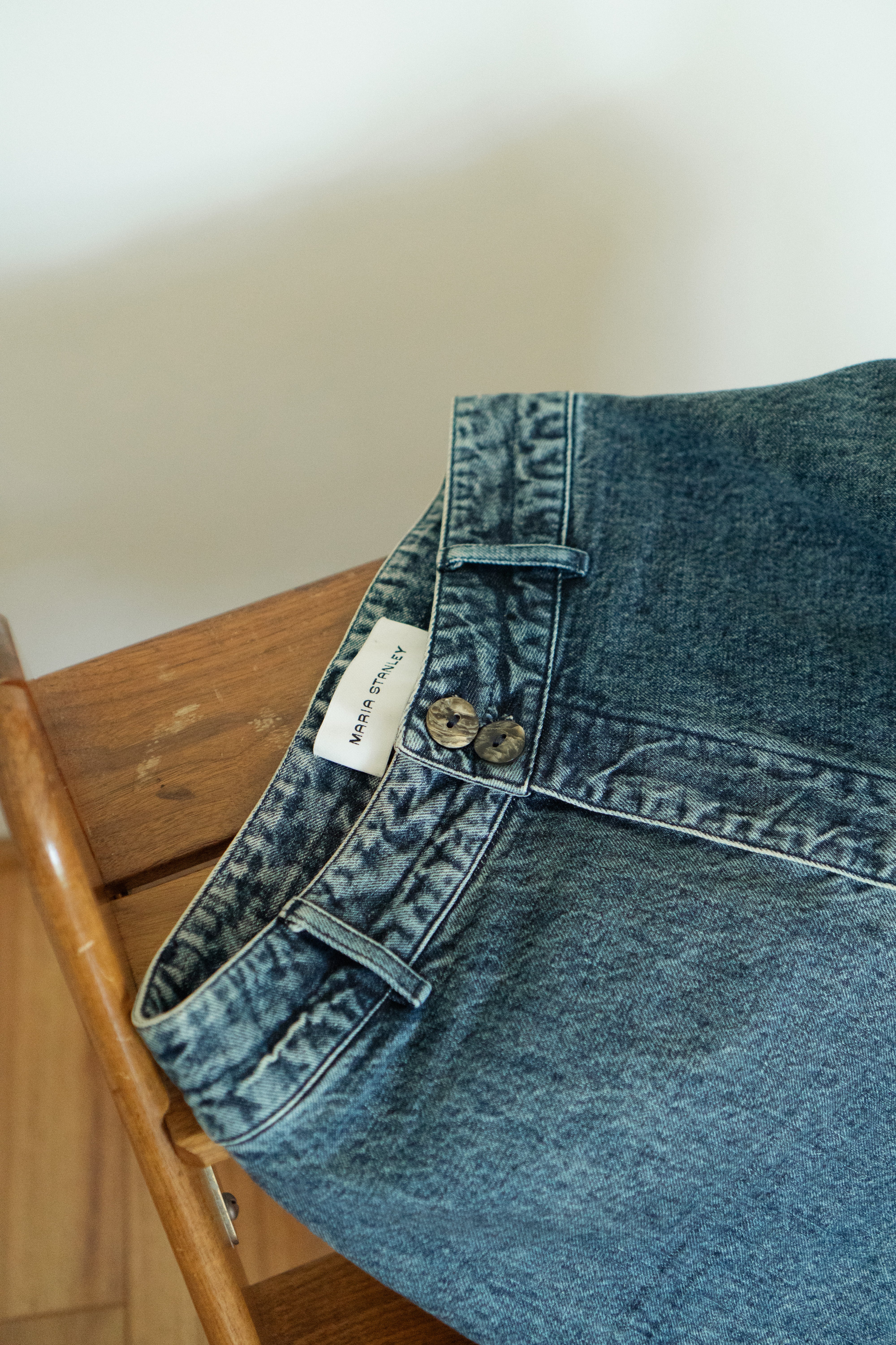 MODERN Maria Stanley High Waisted Hank Organic Denim Pant