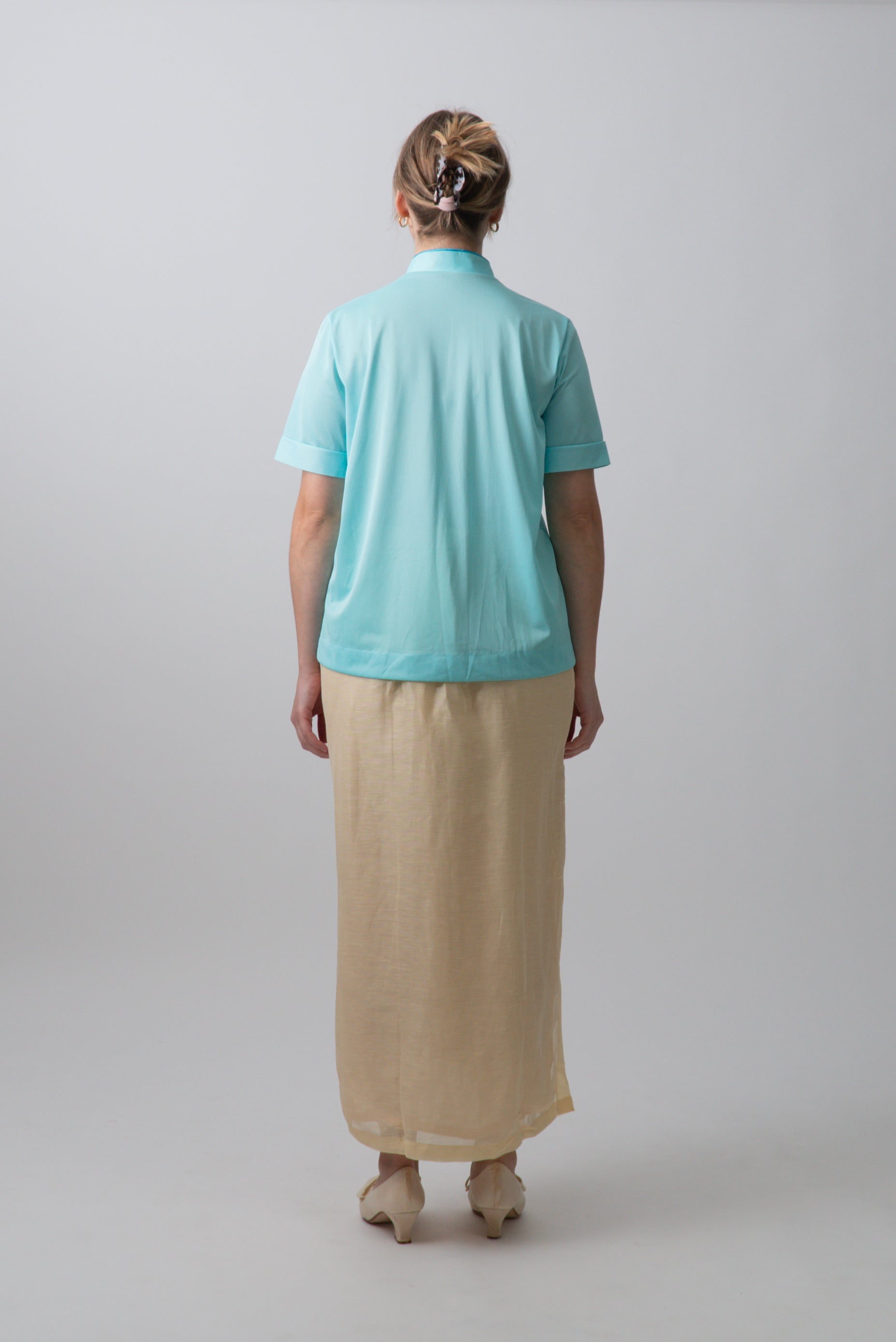 Vintage 50s / 60s Embellished Snap Front Top