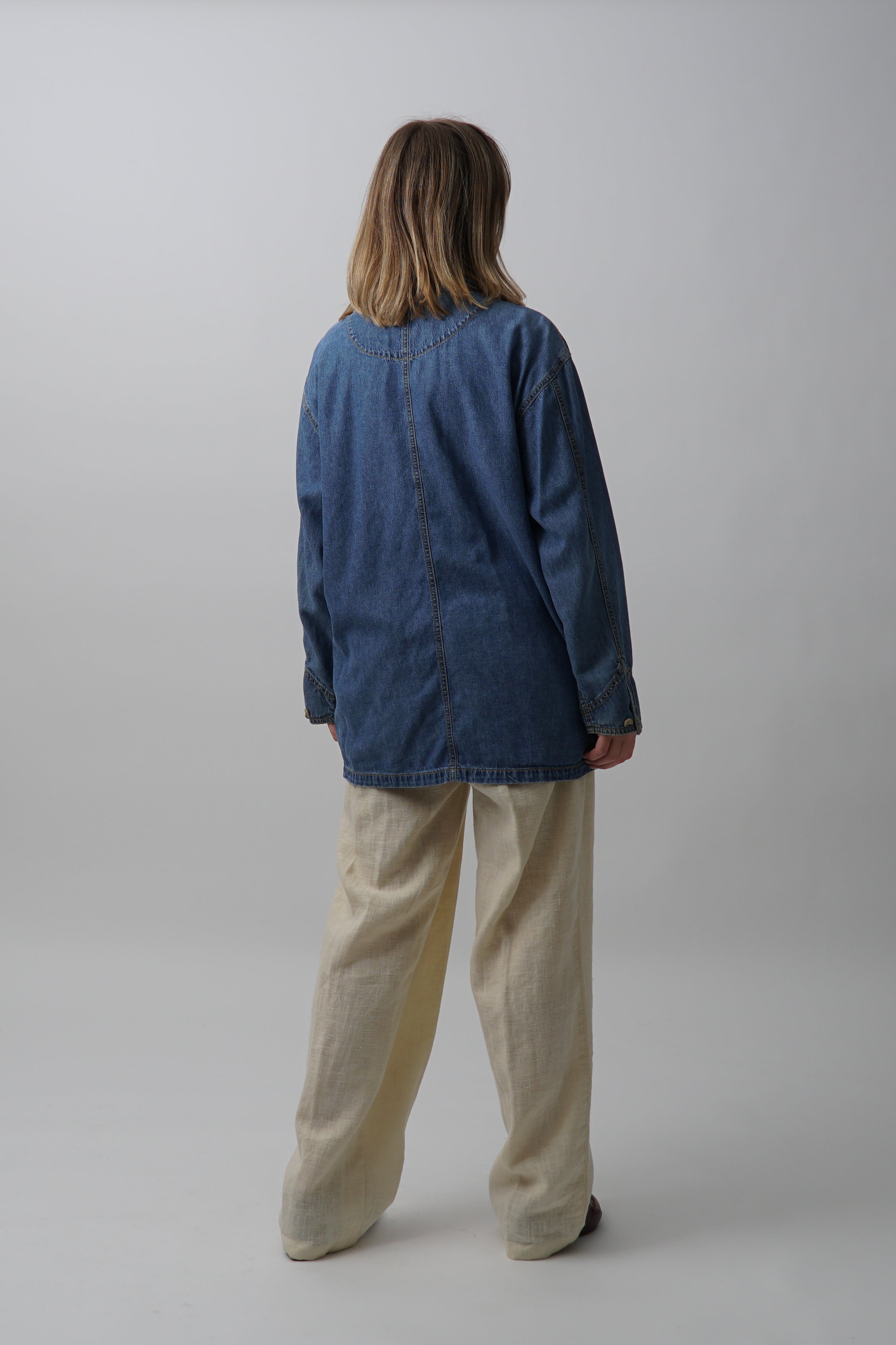 Vintage 90s Lightweight Denim Chore Jacket