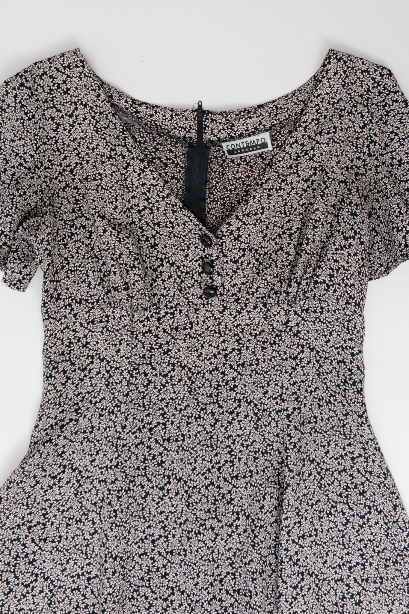 Vintage 90s Floral Mini Sun Dress