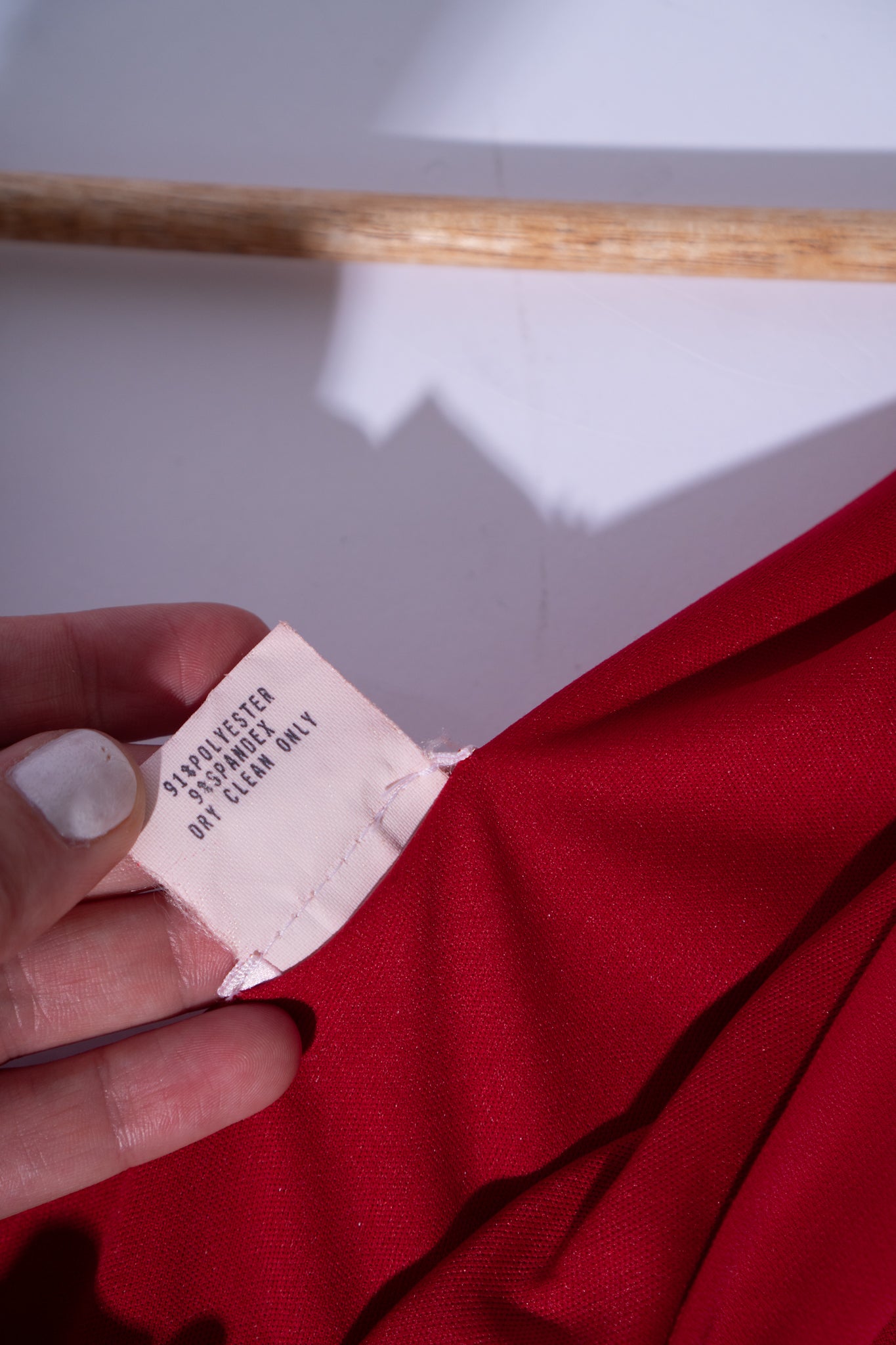 Vintage Red Twist Front Maxi Dress
