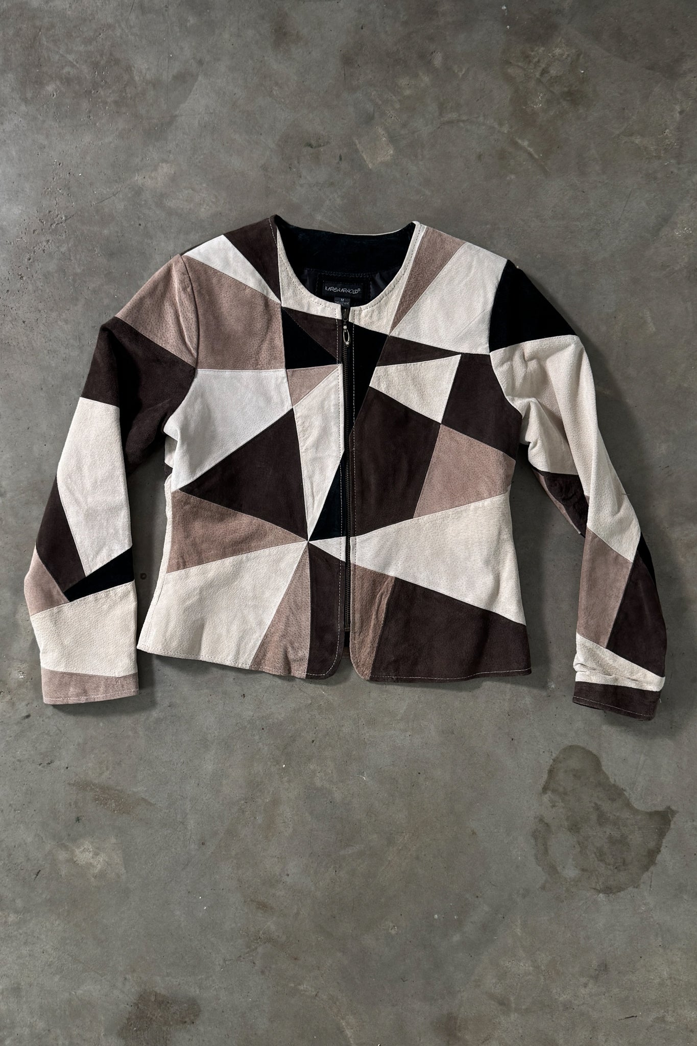 Vintage Suede Patchwork Jacket