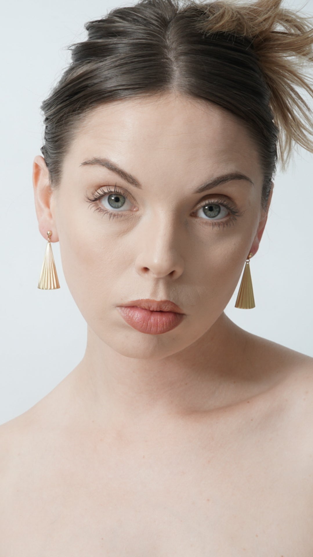 VTG Art Deco Fan Earrings
